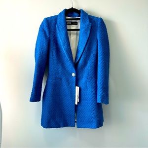 NWT Zara Blazer/ Jacket Blue size Small
